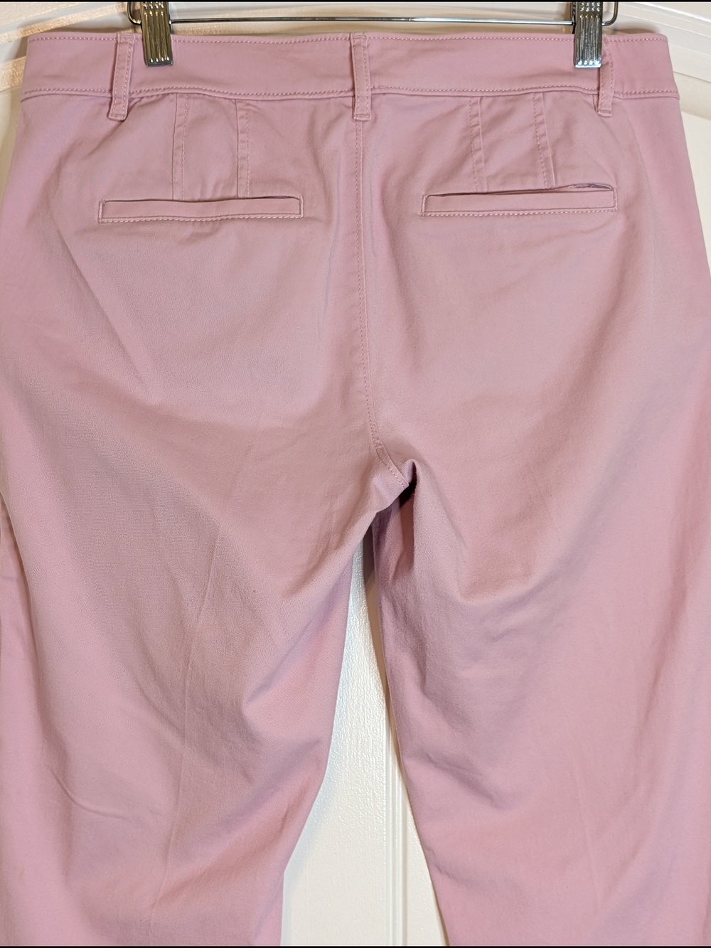 LOFT Light Pink Girlfriend Cotton Ankle Pants - Picture 6 of 14